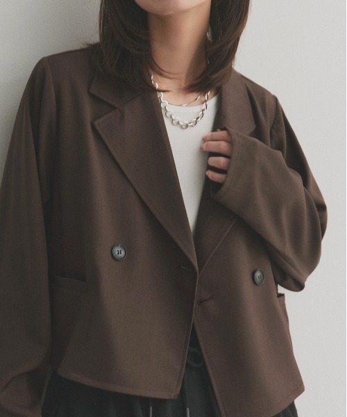 ad thie（アドティエ） ジャケット テーラードジャケット ショート丈