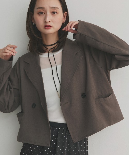 アトリエダンタン Berg ショートジャケット テーラードジャケット アトリエダンタン Berg ショートジャケット テーラードジャケット