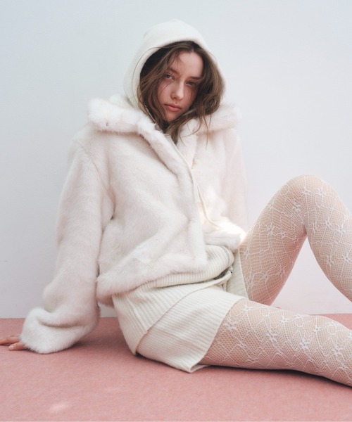 Heather（ヘザー） コート アウター MIXファーショートジャケット