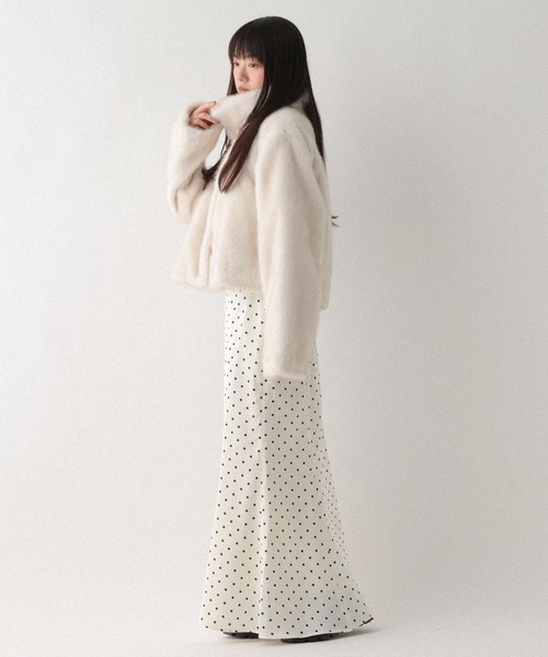 Heather（ヘザー） コート アウター MIXファーショートジャケット