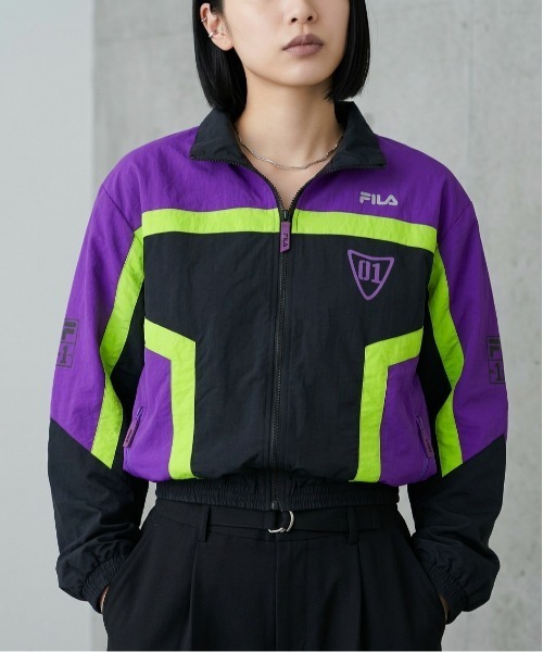 ◆FILAフィラ×EVANGELIONエヴァンゲリオン◆ ナイロンジャケット　L FILA（フィラ） コート ジャケット TRACK JACKET / Evangelion