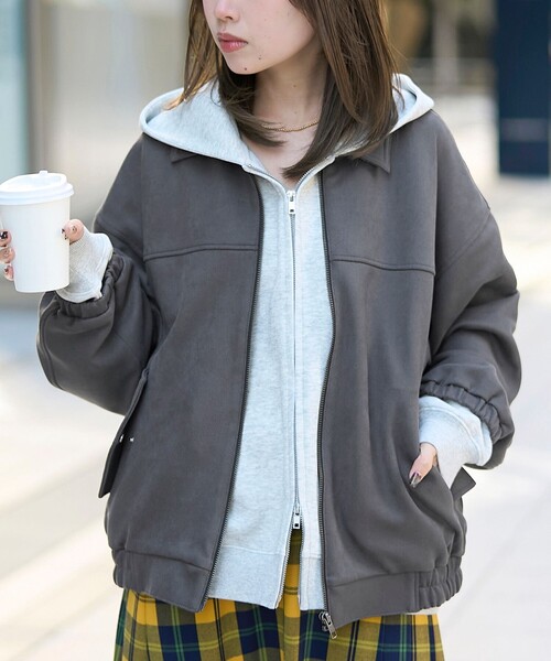 qung グレー ブルゾン　新品未使用 z38600_1.jpg