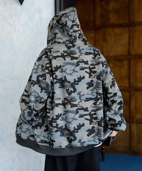 NEOS（KOKUYO） パーカー 「neos」オーバーサイズ カモフラージュ 迷彩