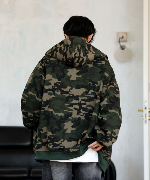 NEOS（KOKUYO） パーカー 「neos」オーバーサイズ カモフラージュ 迷彩