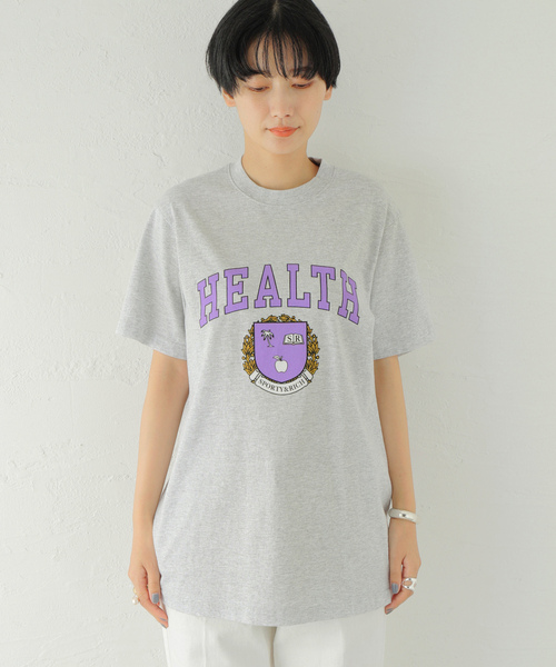 「SPORTY&RICH」 半袖Tシャツ SMALL チャコールグレー レディース_画像3