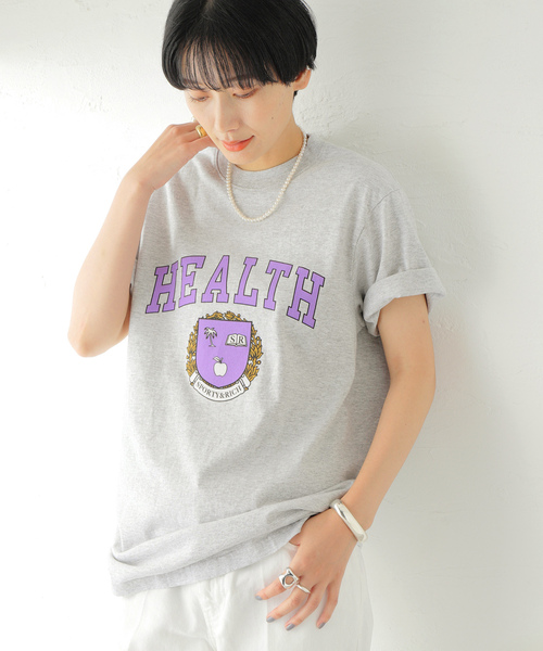 「SPORTY&RICH」 半袖Tシャツ SMALL チャコールグレー レディース_画像6