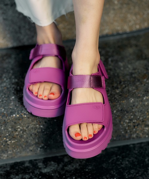 「UGG」 フラットサンダル 8 ピンク レディース_画像5