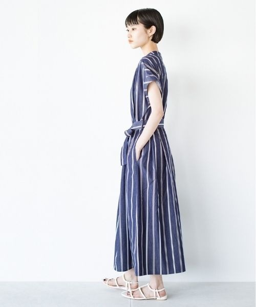 「ANNA LUNA」 ノースリーブワンピース MEDIUM ネイビー レディース_画像2