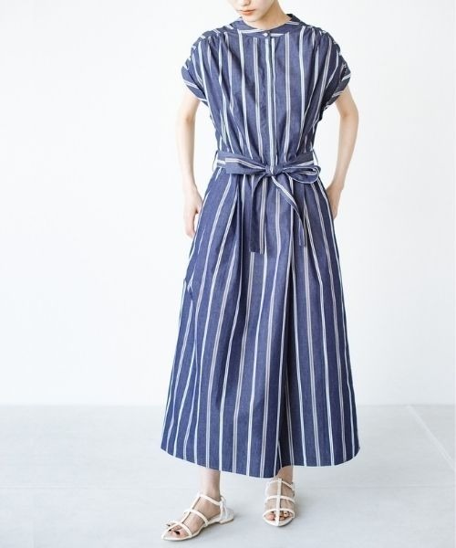 「ANNA LUNA」 ノースリーブワンピース MEDIUM ネイビー レディース_画像7