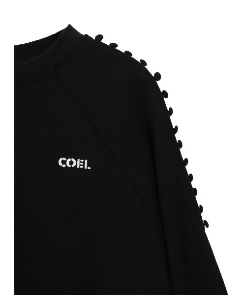 COEL（コエル） tシャツ ショルダーボタンワッフルロンT レディース