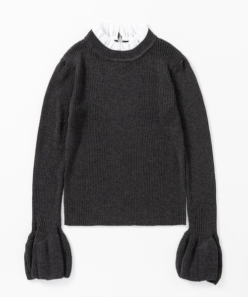 AJUGA.（アジュガ） ニット セーター 2WAYメロウハイネック衿付き