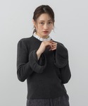 ニット セーター 2WAYメロウハイネック衿付...の詳細画像1