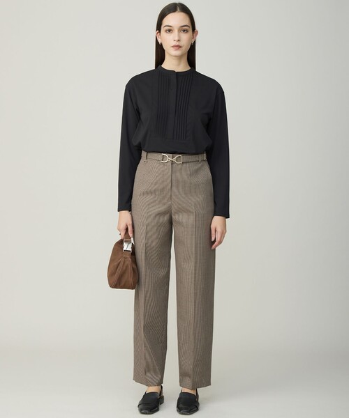 ICB（アイシービー） パンツ ウールガンクラブチェック テーパード