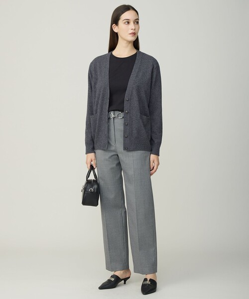 ICB（アイシービー） パンツ ウールガンクラブチェック テーパード