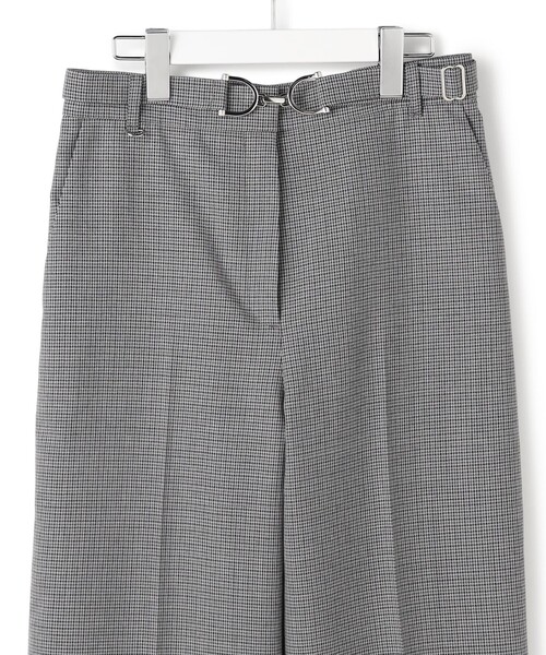 ICB（アイシービー） パンツ ウールガンクラブチェック テーパード