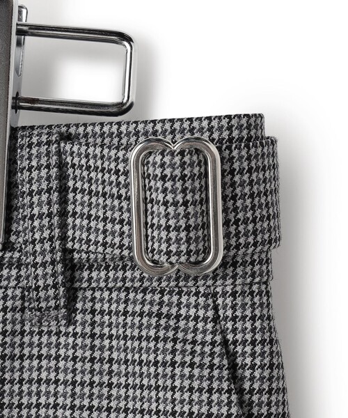 ICB（アイシービー） パンツ ウールガンクラブチェック テーパード