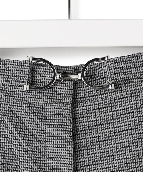 ICB（アイシービー） パンツ ウールガンクラブチェック テーパード