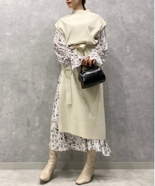 SNIDEL（スナイデル） ニットワンピース FREE アイボリー レディース