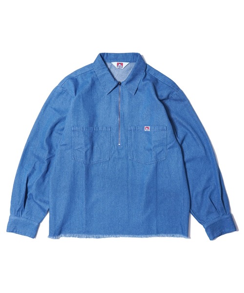 BEN DAVIS（ベンデイビス） シャツ 「BEN DAVIS」DENIM HALF ZIP SHIRT