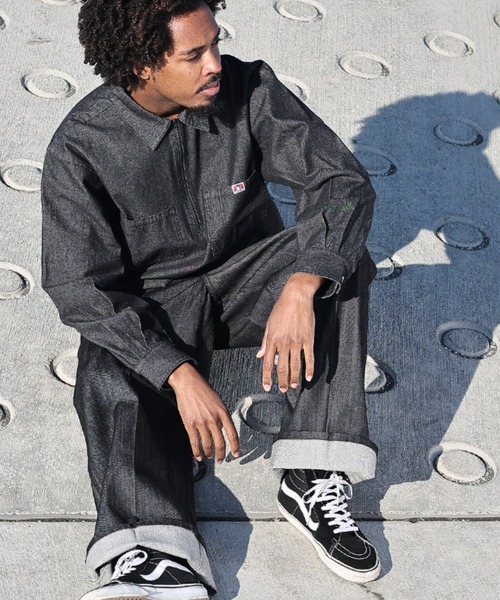 BEN DAVIS（ベンデイビス） シャツ 「BEN DAVIS」DENIM HALF ZIP SHIRT