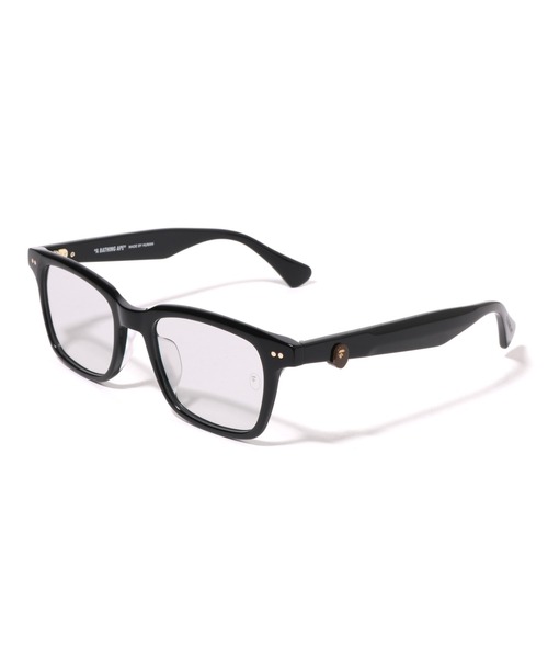 A BATHING APE ブラックフレーム メガネ A BATHING APE（アベイシングエイプ） 伊達メガネ メガネ 眼鏡 OPTICAL