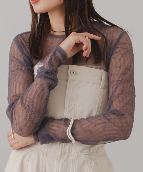 「Kastane」 長袖カットソー FREE グリーン レディース_画像4