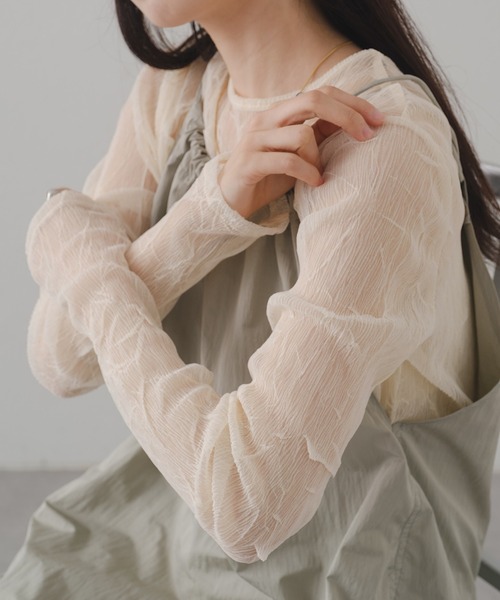 「Kastane」 長袖カットソー FREE グリーン レディース_画像6