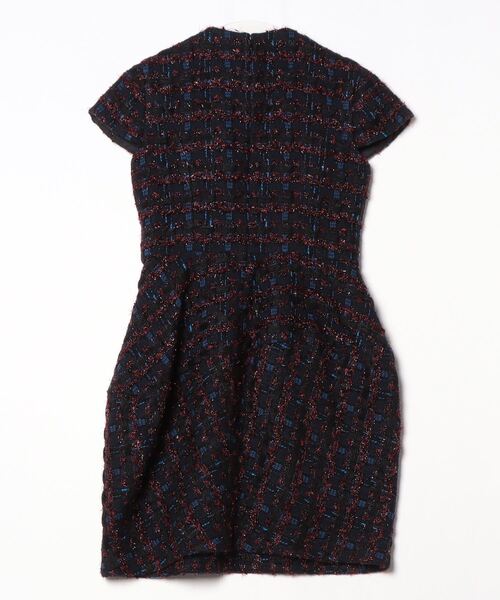 「YOKO CHAN」 ノースリーブワンピース 40 ネイビー レディース_画像2