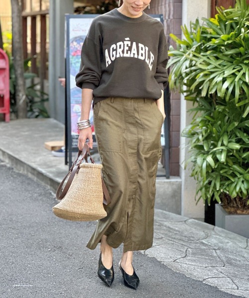 「THE PAUSE」 スウェットカットソー FREE ベージュ レディース_画像2