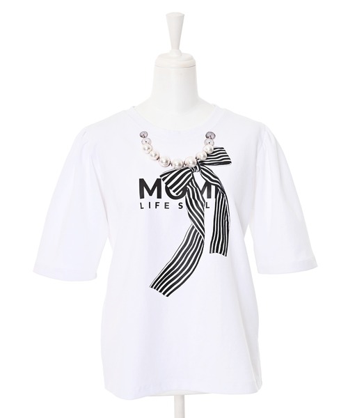 「Narcissus」 半袖Tシャツ FREE ホワイト レディース_画像8