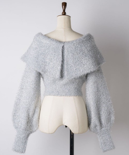 「VIOLETTA」 長袖ニット FREE ブラック レディース_画像5