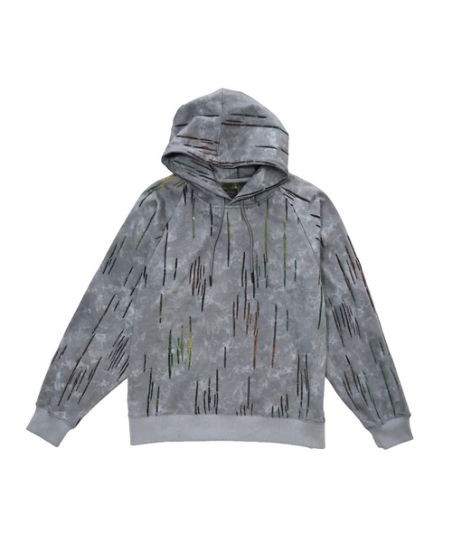 MMMM パーカー MMMM/フレンチテリーボンディングダメージパーカー