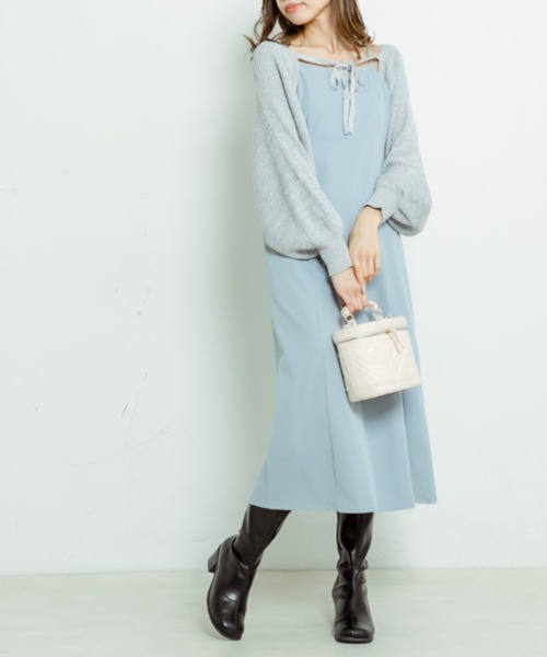 「OLIVE des OLIVE」 コンビワンピース FREE グリーン レディース_画像2