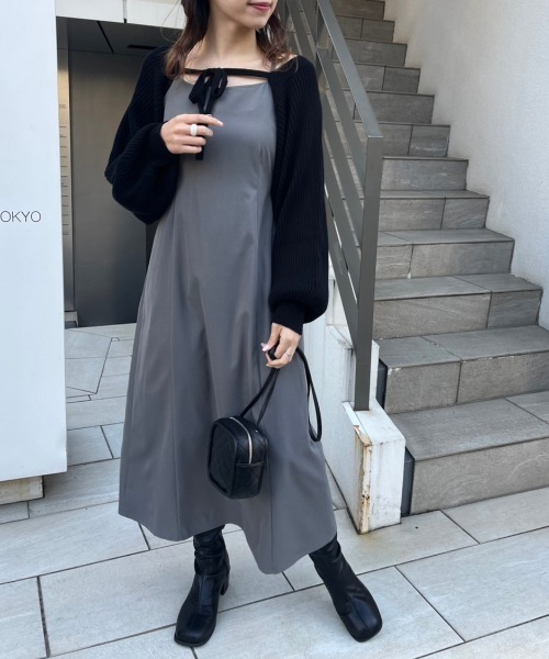 「OLIVE des OLIVE」 コンビワンピース FREE グリーン レディース_画像3