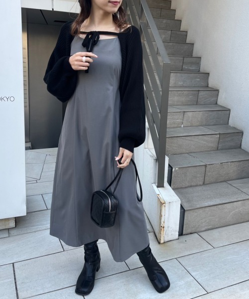 「OLIVE des OLIVE」 コンビワンピース FREE グリーン レディース_画像4