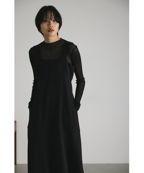 「STYLEMIXER」 サロペットスカート MEDIUM ブラック レディース_画像5