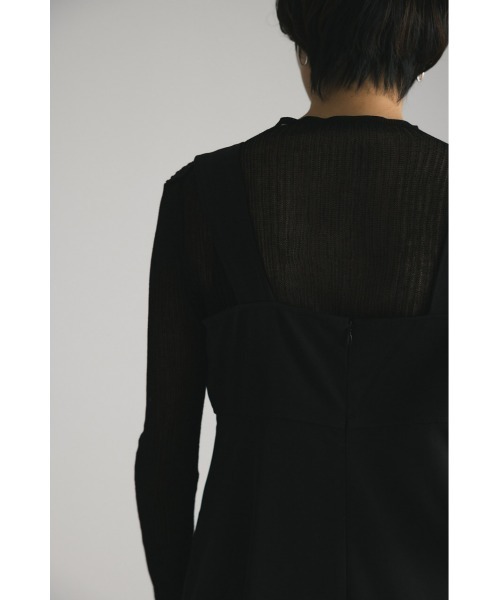 「STYLEMIXER」 サロペットスカート MEDIUM ブラック レディース_画像6