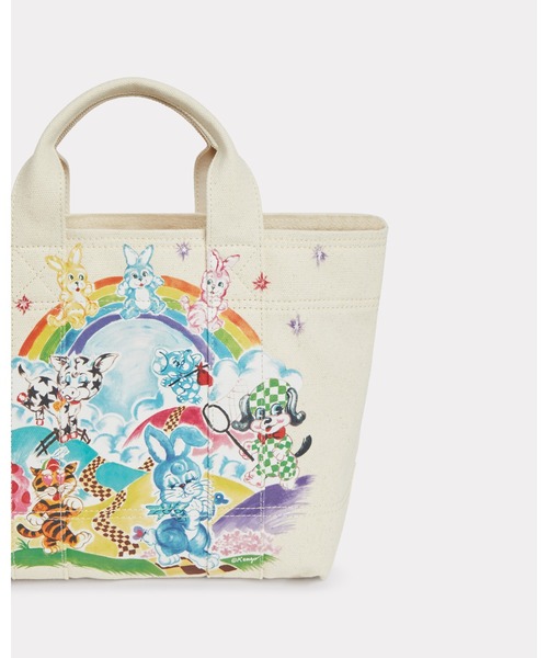 kenzo ハンドバッグ KENZO - 【限定】'KENZO VERDY MARKET' KENZO Utility ラージ トート