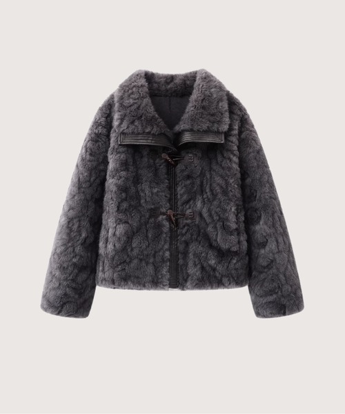 LA POMME petit（ラポミ・プチ） ムートンコート ボアコート Faux Fur