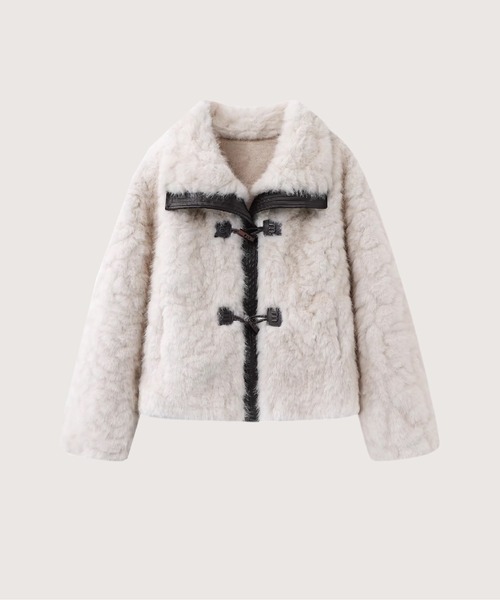 LA POMME petit（ラポミ・プチ） ムートンコート ボアコート Faux Fur