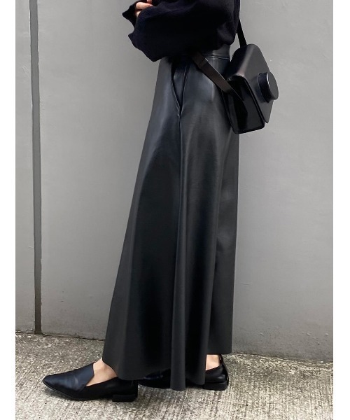 「ISOOK」 ロングスカート M ブラック レディース