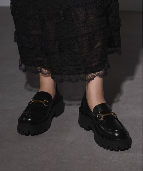 「eness」 シューズ 36 ブラック レディース_画像2