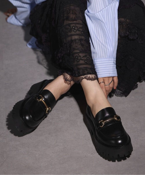 「eness」 シューズ 36 ブラック レディース_画像8