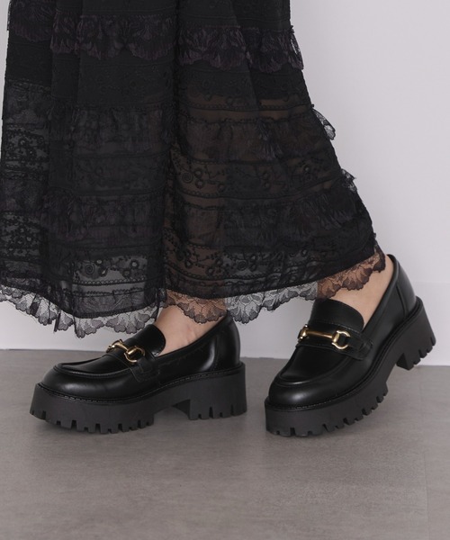 「eness」 シューズ 36 ブラック レディース_画像9