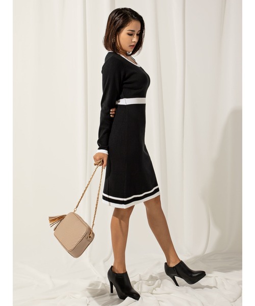 「DURAS」 ニットワンピース MEDIUM ベージュ レディース_画像2