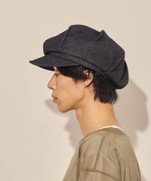 arth（アース） 帽子 キャスケット メンズ Loose Denim Tuck Cas