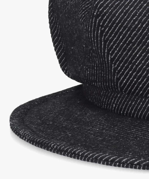 arth コーデュロイ　キャスケット　黒 arth（アース） 帽子 キャスケット Loose Denim Tuck Cas / アース