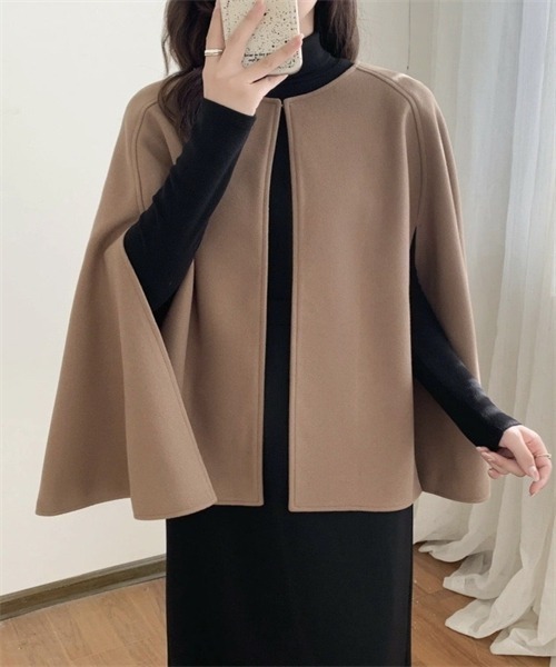 「FREE STYLISTS」 ポンチョ FREE アイボリー レディース_画像4