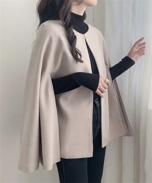 「FREE STYLISTS」 ポンチョ FREE アイボリー レディース_画像8