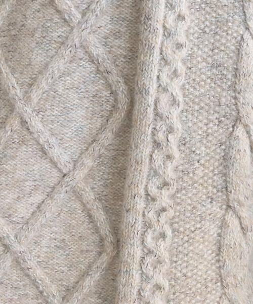 「mellowneon」 長袖ニット FREE ベージュ レディース_画像2